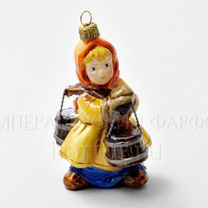 Елочная игрушка Девочка с ведрами