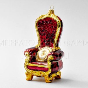 Елочная игрушка в подарочной коробке Трон 75 x 150 мм.