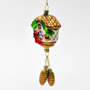 Елочная игрушка Часы с кукушкой