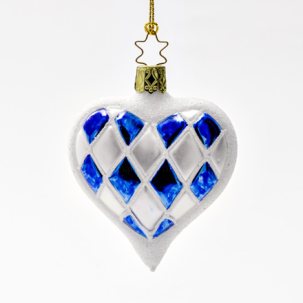 Елочная игрушка Сердечко Баварская любовь