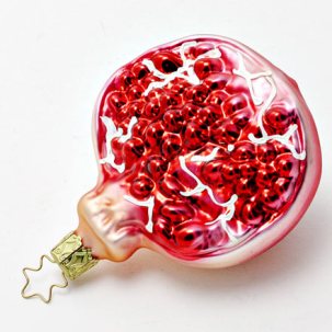 Елочная игрушка Половина граната