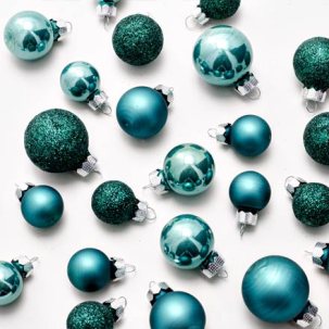 Набор елочных игрушек Темный изумруд Шар