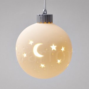 Елочная игрушка Светящийся шар Луна