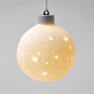 Елочная игрушка Светящийся шар Звезды