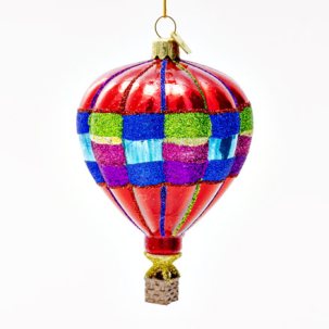 Елочная игрушка Воздушный шар Прогулка над землей