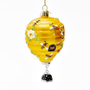 Елочная игрушка Воздушный шар-улей