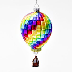 Елочная игрушка Воздушный шар разноцветный