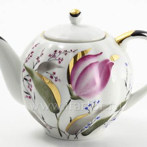 Чайник заварочный Розовые тюльпаны Тюльпан