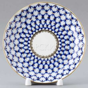 Блюдце чайное Кобальтовая сетка Тюльпан