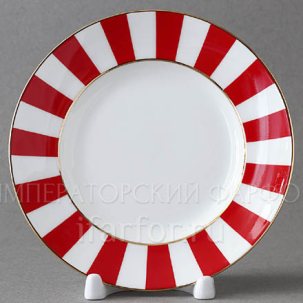 Тарелка десертная Да и нет (красный)