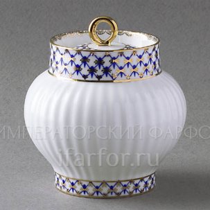 Сахарница Кобальтовая сетка Волна