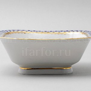 Салатник 4 порц. квадр. Кобальтовая сетка Молодежная 150 мм.