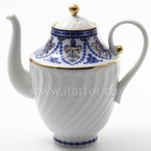 Кофейник Кобальтовый фриз Витая