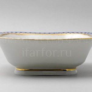 Салатник 6 порц. квадр. Кобальтовая сетка Молодежная 205 мм.