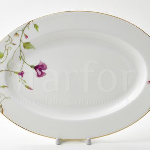 Блюдо овальное Цветущий горошек Премиум