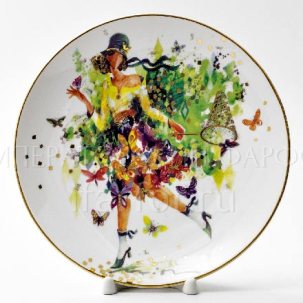 Тарелка декоративная Летящая красота. Лето