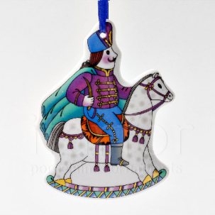 Елочная игрушка Всадник 92 x 120 мм.