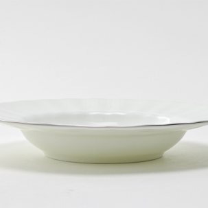 Тарелка глубокая Платиновая лента