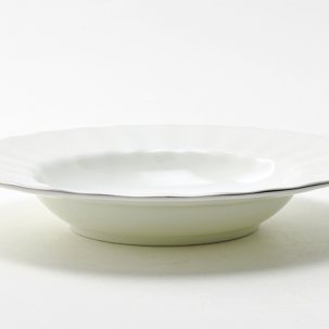 Тарелка глубокая Платиновая лента