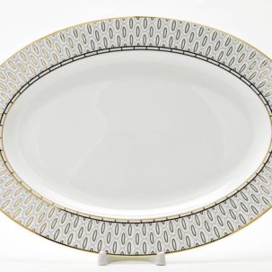 Блюдо овальное Саламандра Грей Премиум