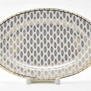 Блюдо овальное Саламандра Грей Премиум