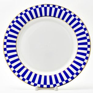 Тарелка плоская Да и нет (синий)