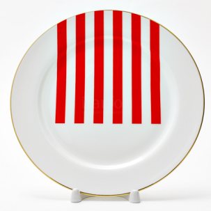 Тарелка плоская Да и нет (красный)