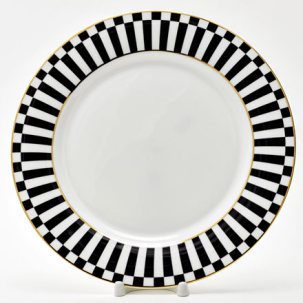 Тарелка плоская Да и нет (черный)