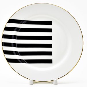 Тарелка плоская Да и нет (черный)