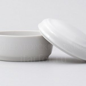 Туалетная коробочка Овальная Белый н/к