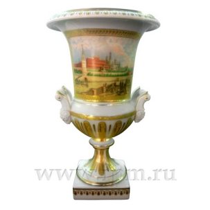Ваза Кратерная Вид Московского Кремля