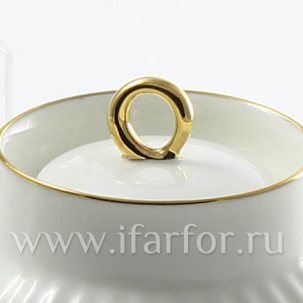 Крышка к сахарнице Золотая лента Волна 58 x 39 x 36 мм.