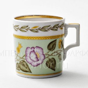 Чашка чайная Нефритовый фон 1 Гербовая