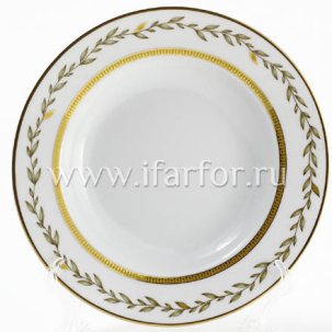 Тарелка глубокая Нефритовый фон