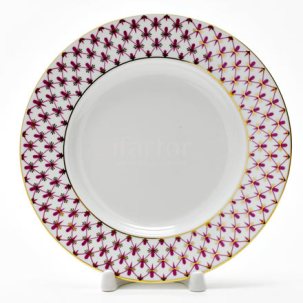 Тарелка мелкая Сетка-блюз 2