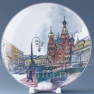 Тарелка декоративная Санкт-Петербург. Итальянский мост