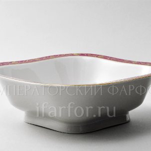 Салатник 6 порц. квадр. Сетка-блюз 2 Молодежная