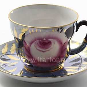 Чашка с блюдцем чайная Цыганочка 1/2 Сударыня