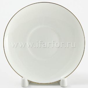 Блюдце чайное Золотая лента Волна 121 мм.