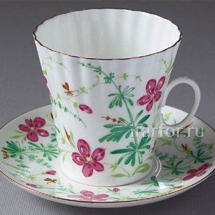 Чашка с блюдцем Комарики 1/2 Одуванчик