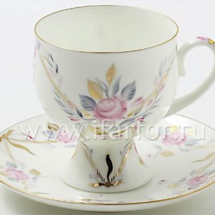Чашка с блюдцем Галантный 1/2 Классическая-2