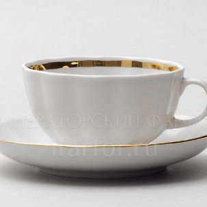 Чашка с блюдцем чайная Белоснежка 1/2 Тюльпан