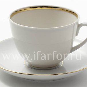 Чашка с блюдцем чайная Белоснежка 1/2 Весенняя