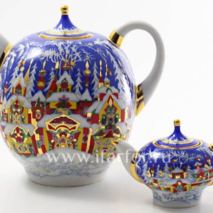 Комплект чайников Зимняя сказка 1/2 Новгородский