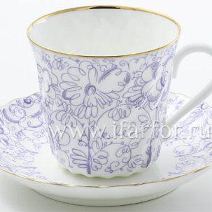 Чашка с блюдцем Садик 1/2 Витая