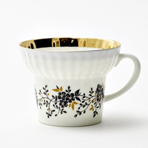 Чашка чайная Тонкие веточки Волна