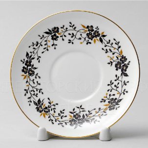 Блюдце чайное Тонкие веточки Волна