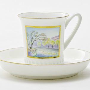 Чашка с блюдцем Северная Венеция 1/2 Вертикаль