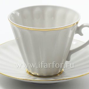 Чашка с блюдцем чайная Белоснежка 1/2 Лучистая