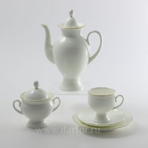 Сервиз кофейный Золотая лента 6/20 Классическая-2